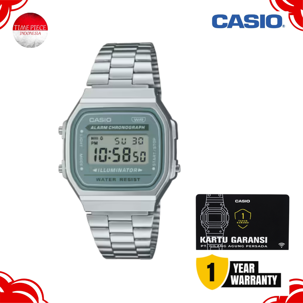 CASIO VINTAGE A168WA-3AYDF / CASIO A168WA-3A ORIGINAL & GARANSI