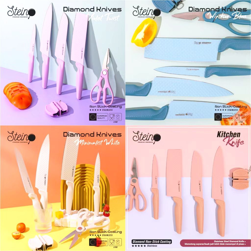 STEIN PISAU SET DIAMOND KNIFE STEINCOOKWARE