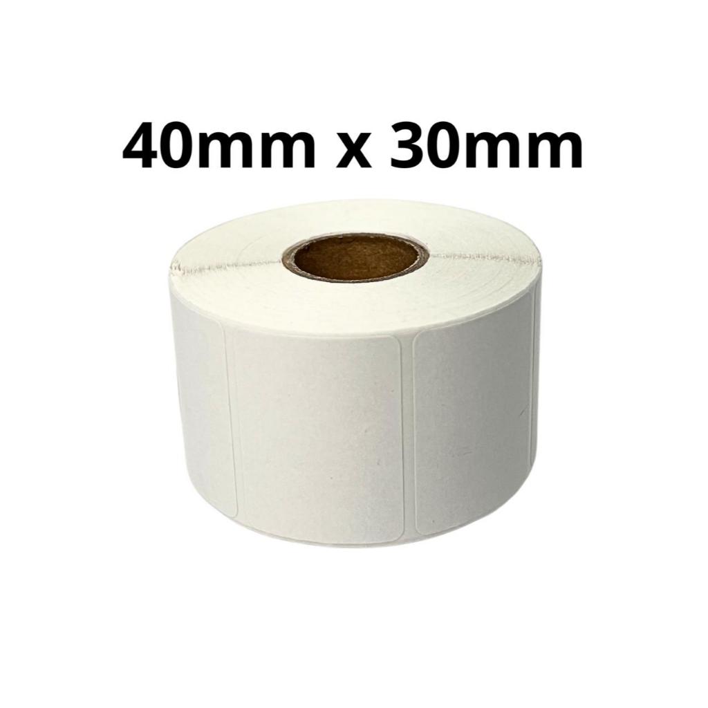 Kertas Label Thermal Sticker 40mm x 30mm isi 1000 pcs