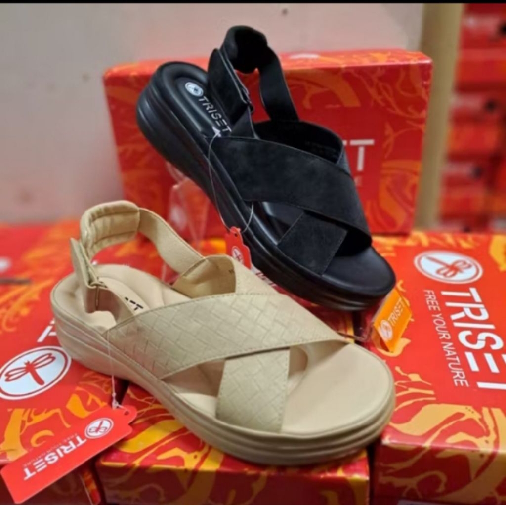 SANDAL TALI TRISET / SANDAL SILANG EMPUK TRISET
