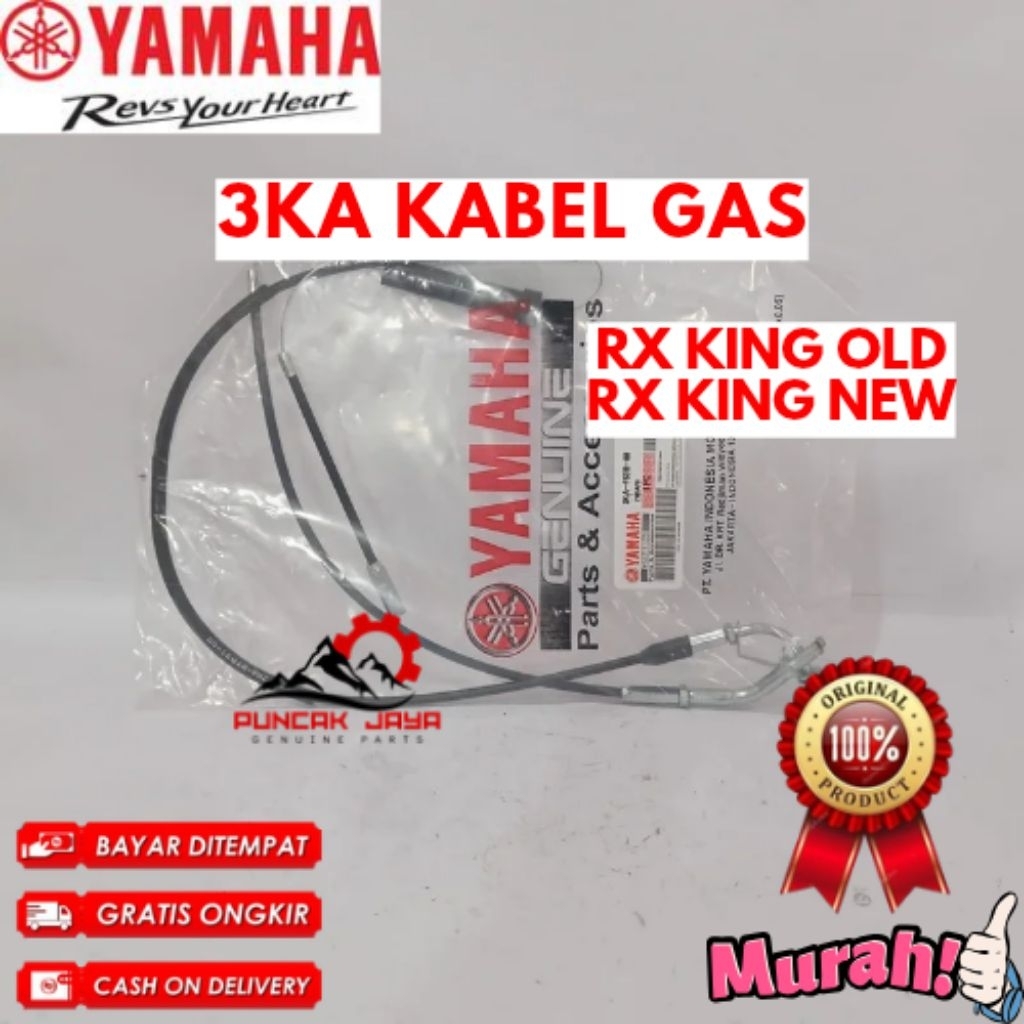 KABEL GAS ORIGINAL YAMAHA KODE 3KA, KABEL GAS RX KING OLD, KABEL GAS RX KING NEW