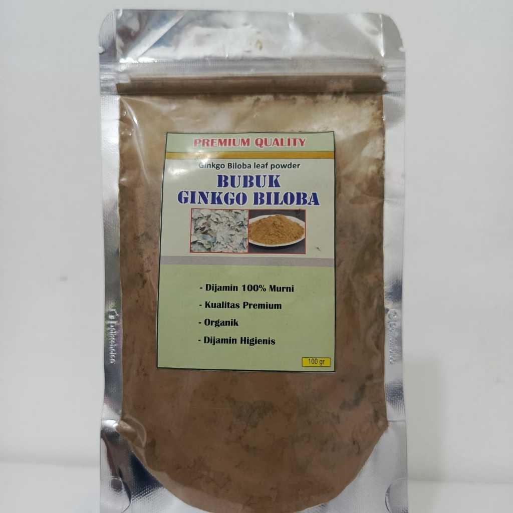 GINKGO BILOBA- Bubuk Herbal 100% Asli Daun GinkGo Biloba.