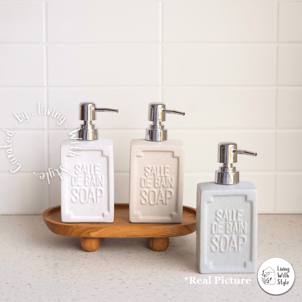 Living With Style - Salle De Bain Soap Dispenser / Tempat Sabun Keramik Premium Model French Chic Ae