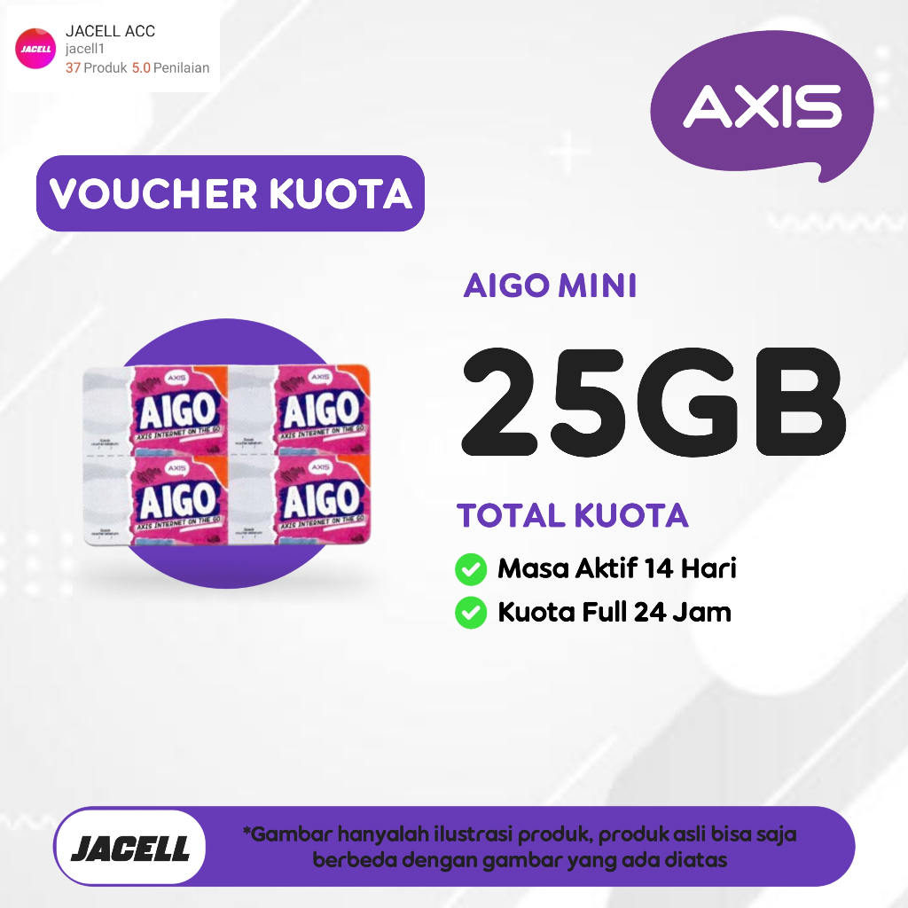 VOUCHER AXIS 25GB 14 HARI VOUCHER DATA