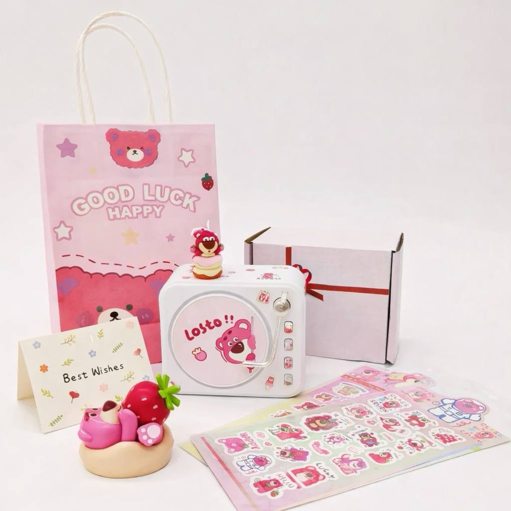 [PREORDER] Speaker Bluetooth Disney Lotso Bear – Cute Mini Wireless Speaker & Desktop Decoration