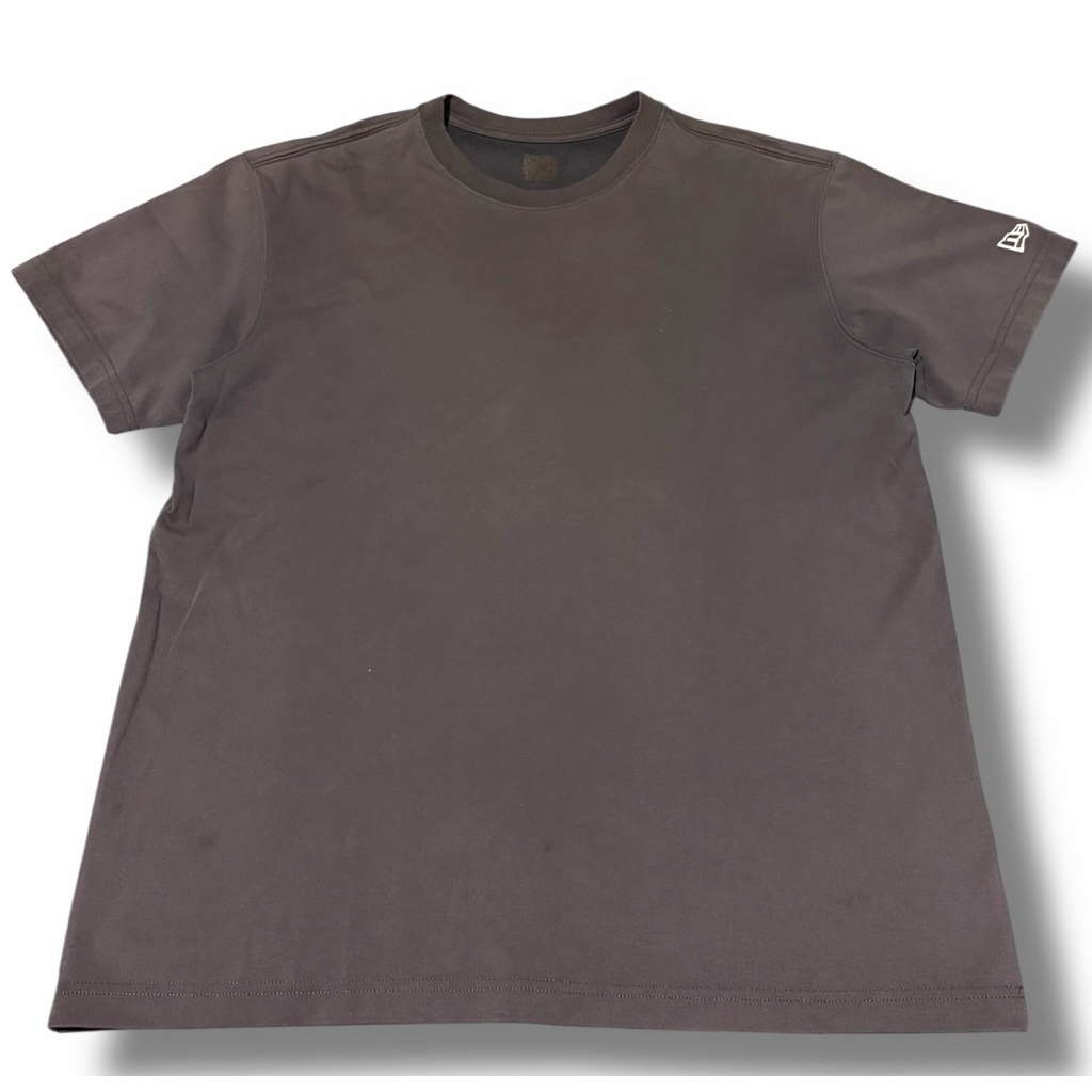 NEW ERA Blank Tee Kaos Polos Simple Bordir Preloved