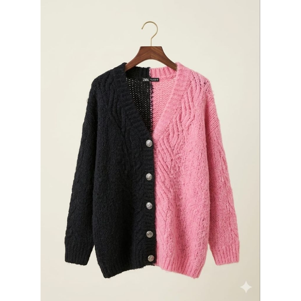 Cardigan Two Tones Zara original