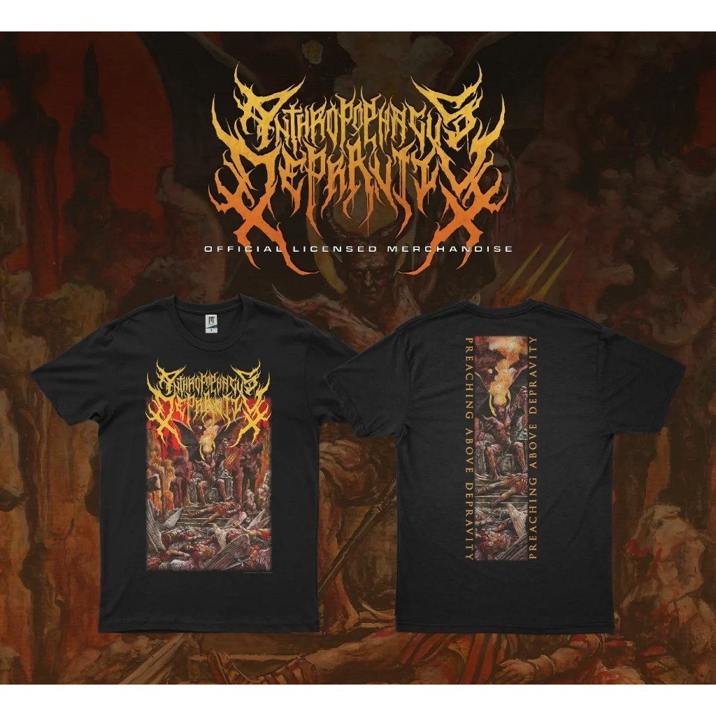 ORIGINAL TSHIRT ANTHROPOPHAGUS DEPRAVITY -  Preaching Above Depravity