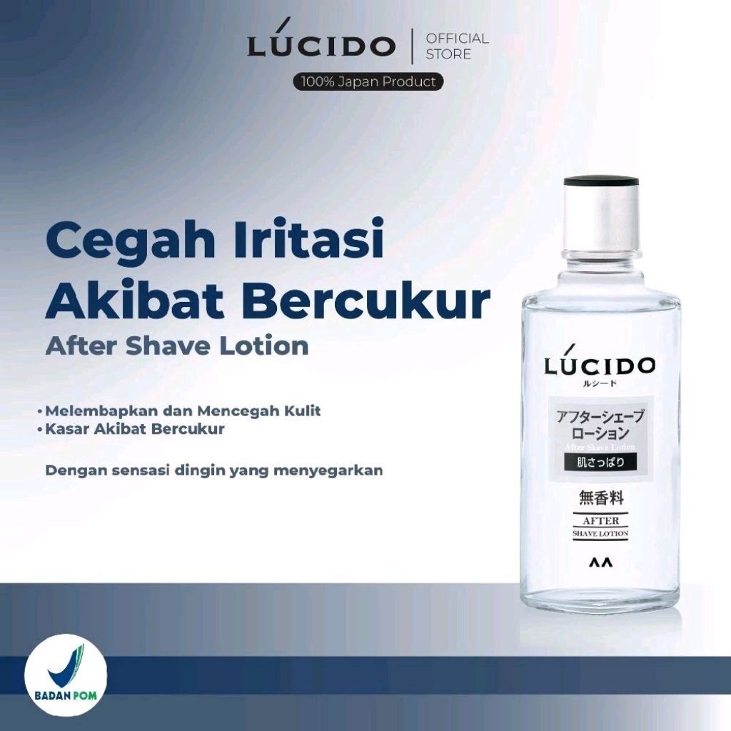 Lucido After Shave Lotion 125ml- Mencegah Iritasi Akibat Mencukur - After Shave Lotion