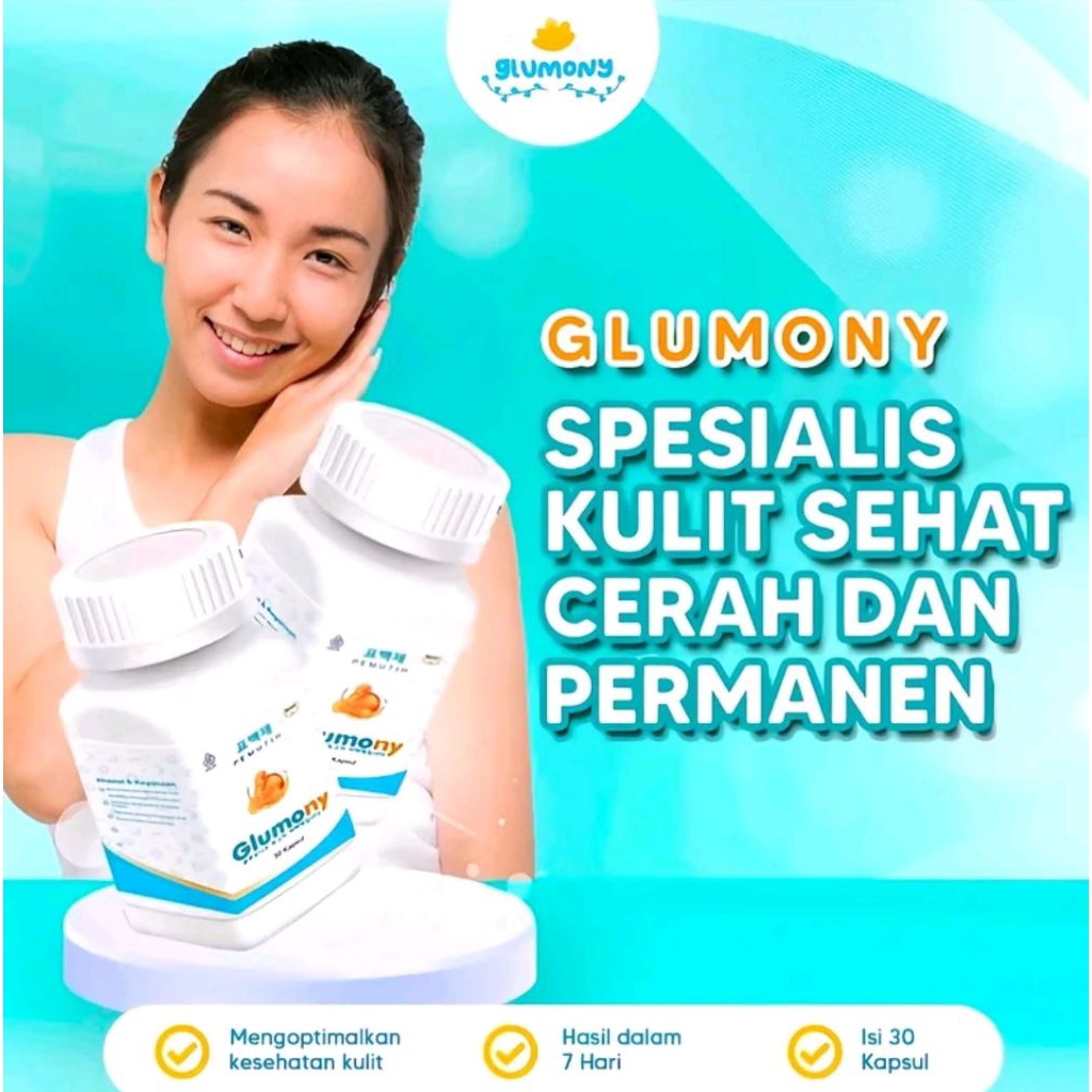 (ORIGINAL) Glumony Kapsul whitening memutihkan | 10x lebih ampuh mencerahkan kulit GLUMONY ASLI