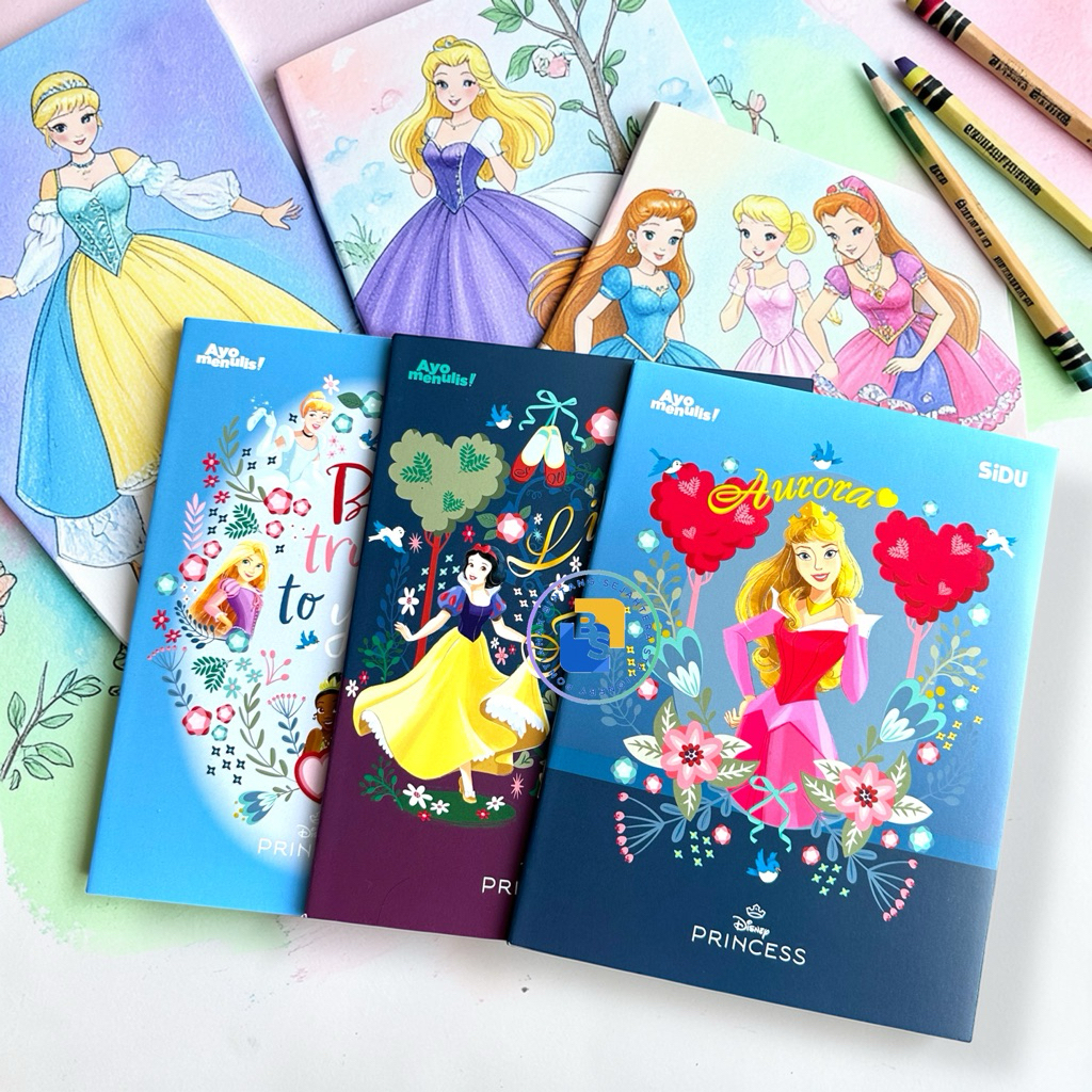 10 buku - SIDU Buku Tulis Pendek Disney Princess | Frozen 38 Lembar Edisi terbaru 2026
