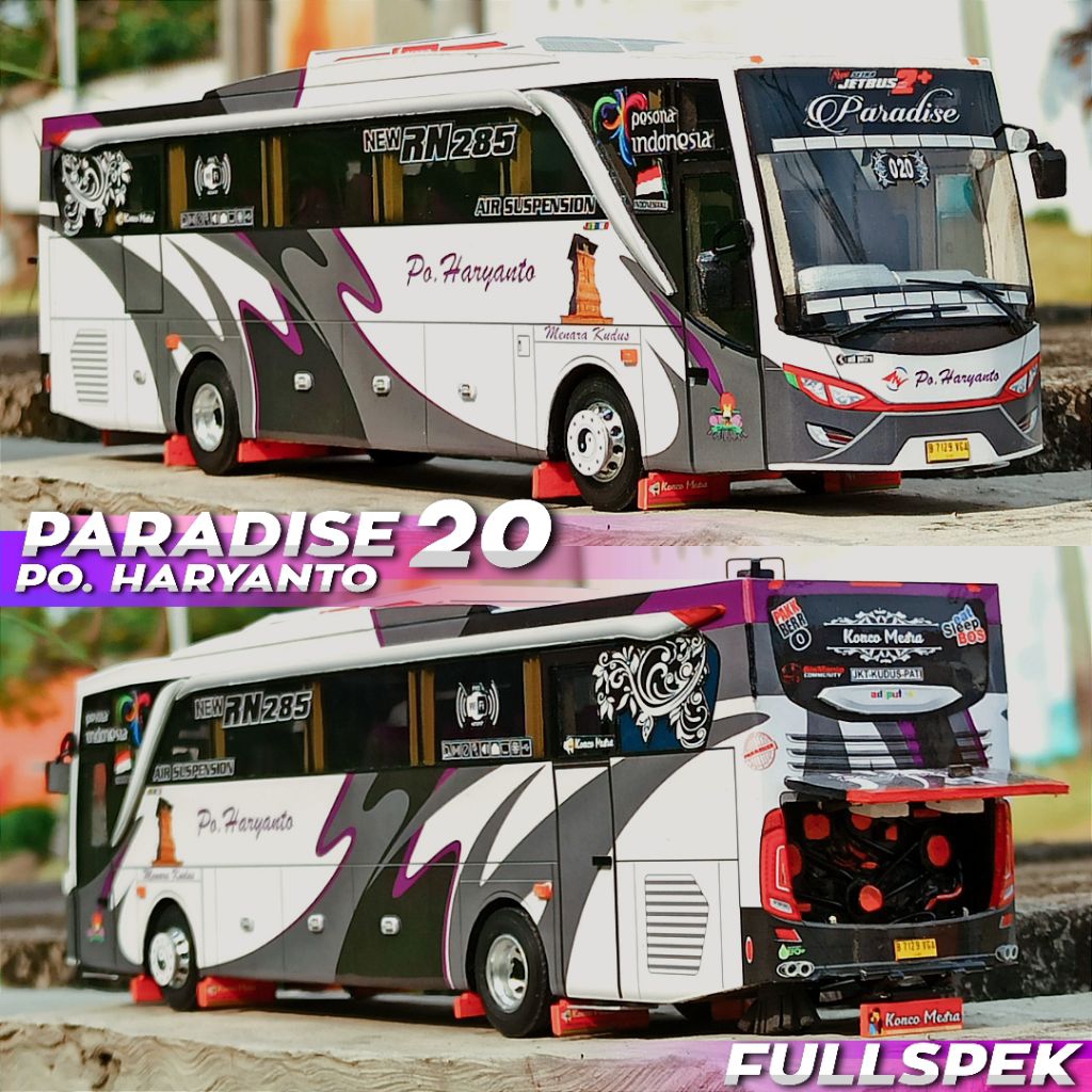 MINIATUR BUS SKALA 1:50 PO HARYANTO PARADISE FULLSPEK