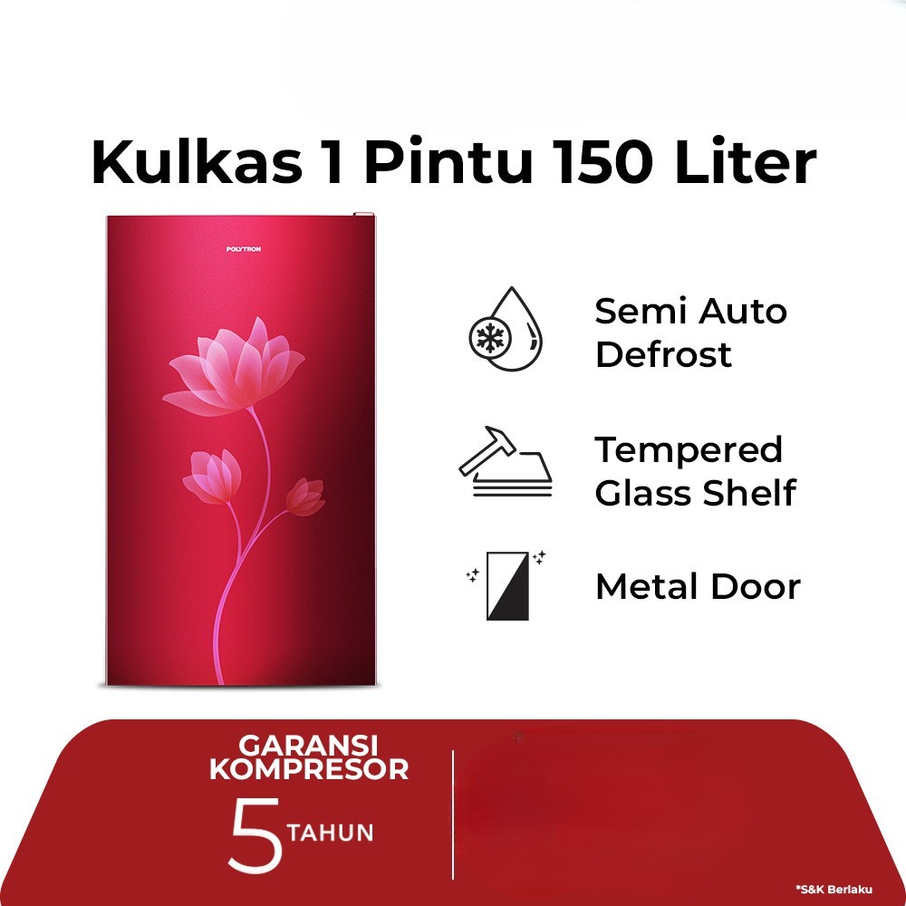 POLYTRON PRB 159 KULKAS 1 PINTU