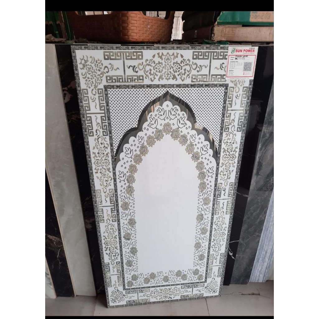 Granite lantai motip sajadah 60x120cm Glossy sun power