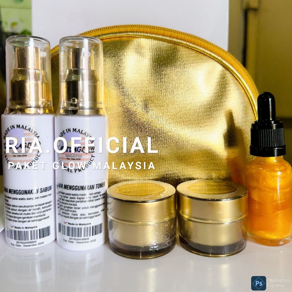 RIA | PAKET GLOW MALAYSIA + GLOWING BOOSTER 100% ORIGINAL