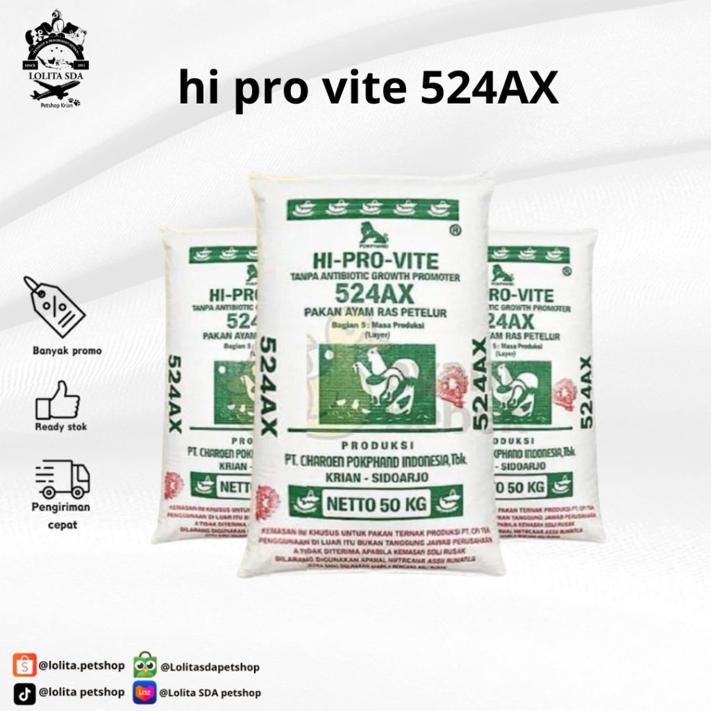 hi pro vite 524AX pakan ayam petelur 50kg