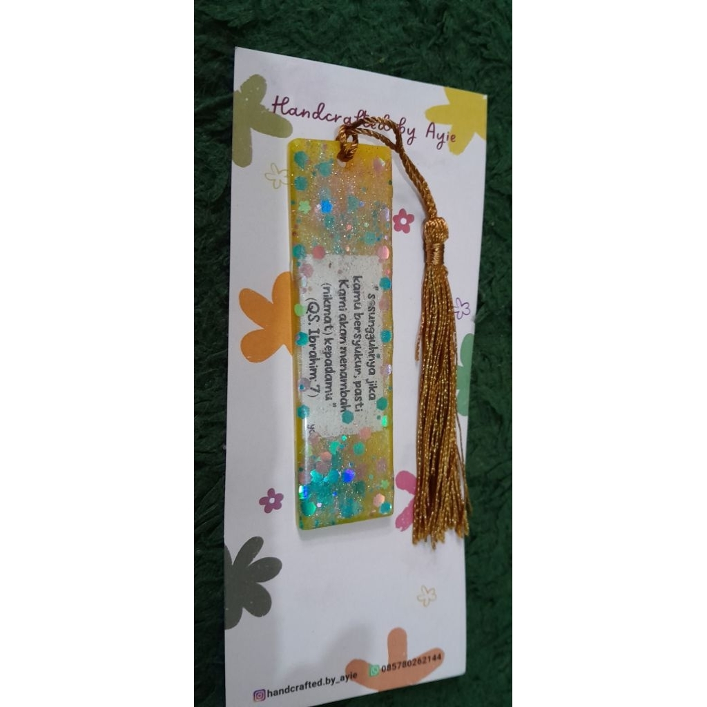 PEMBATAS BUKU ISLAMI/ISLAMIC BOOKMARK (QS. Ibrahim: 7)