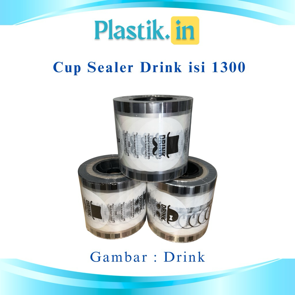 [Isi 1300 Pcs] Cup Sealer Gambar Drink Merk Mauya | Seal Cup Teh Poci Es Teh