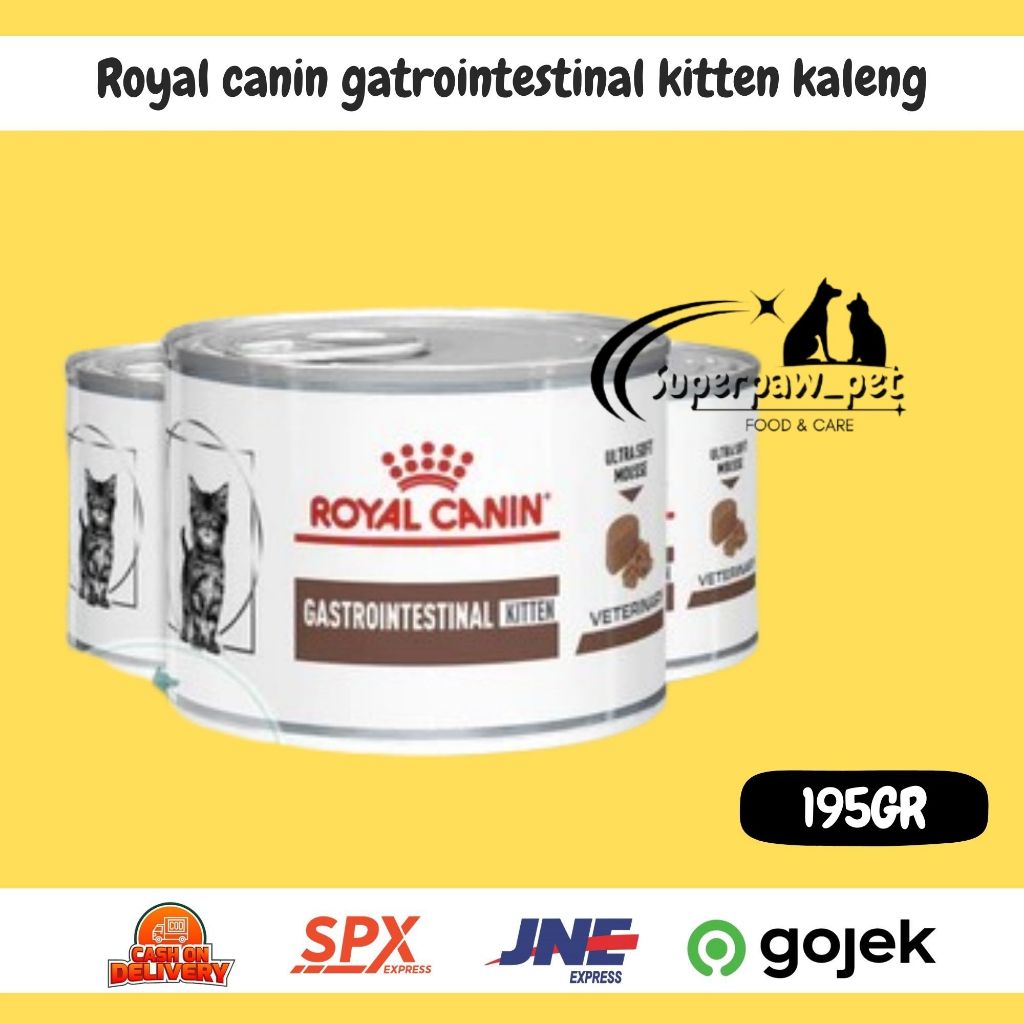 Royal Canin Gastrointestinal Kitten 195gr makanan basah untuk anak kucing royal canin gastro kitten 