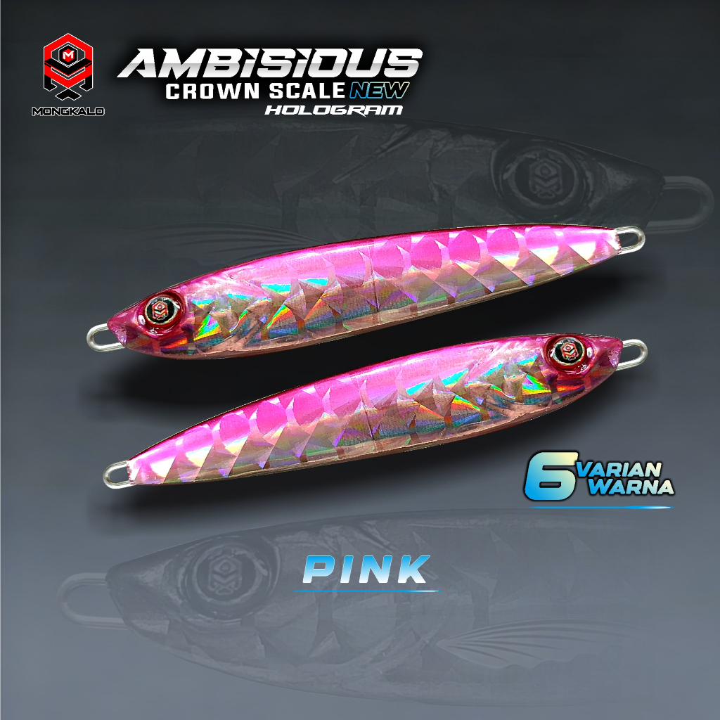 Mongkalo Ambisious Kipas noGID noMotif Fluorescent 40 Pink