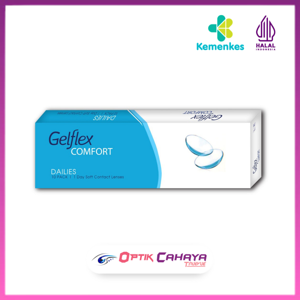 [ Optik Cahaya Truevue ] BISA INSTANT / SAMEDAY | Softlens GELFLEX COMFORT DAILIES isi 10 PCS / Soft