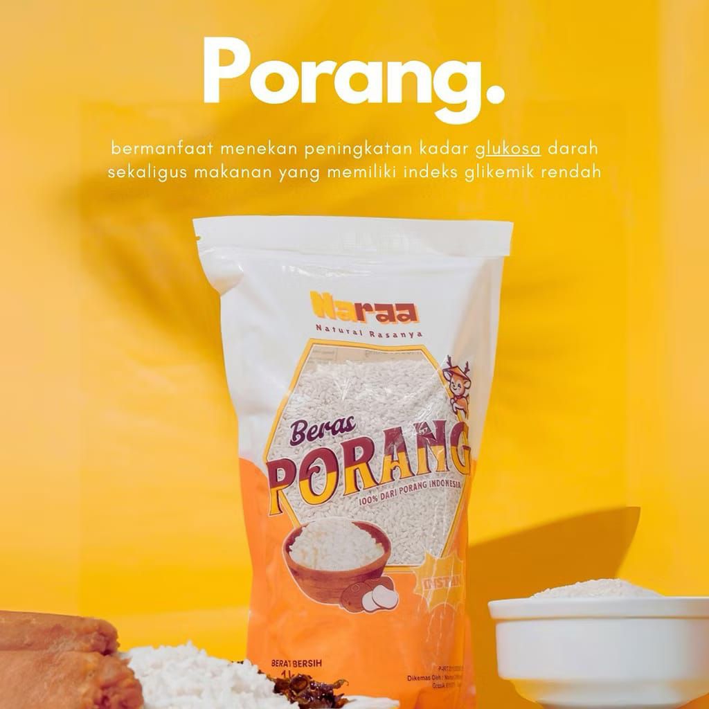 beras porang naraa/ beras porang instan/ konjac rice/ shirataki