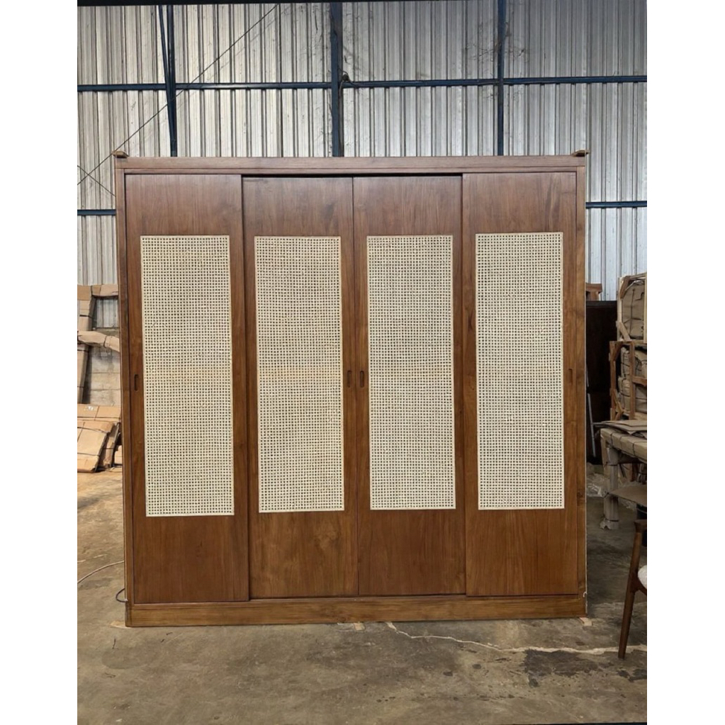 almari pakaian jati / almari pakaian minimalis / almari pakaian murah