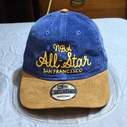 Topi new era NBA All Star San Francisco, Cap OSFM, codoray visor Suede Velvet.
