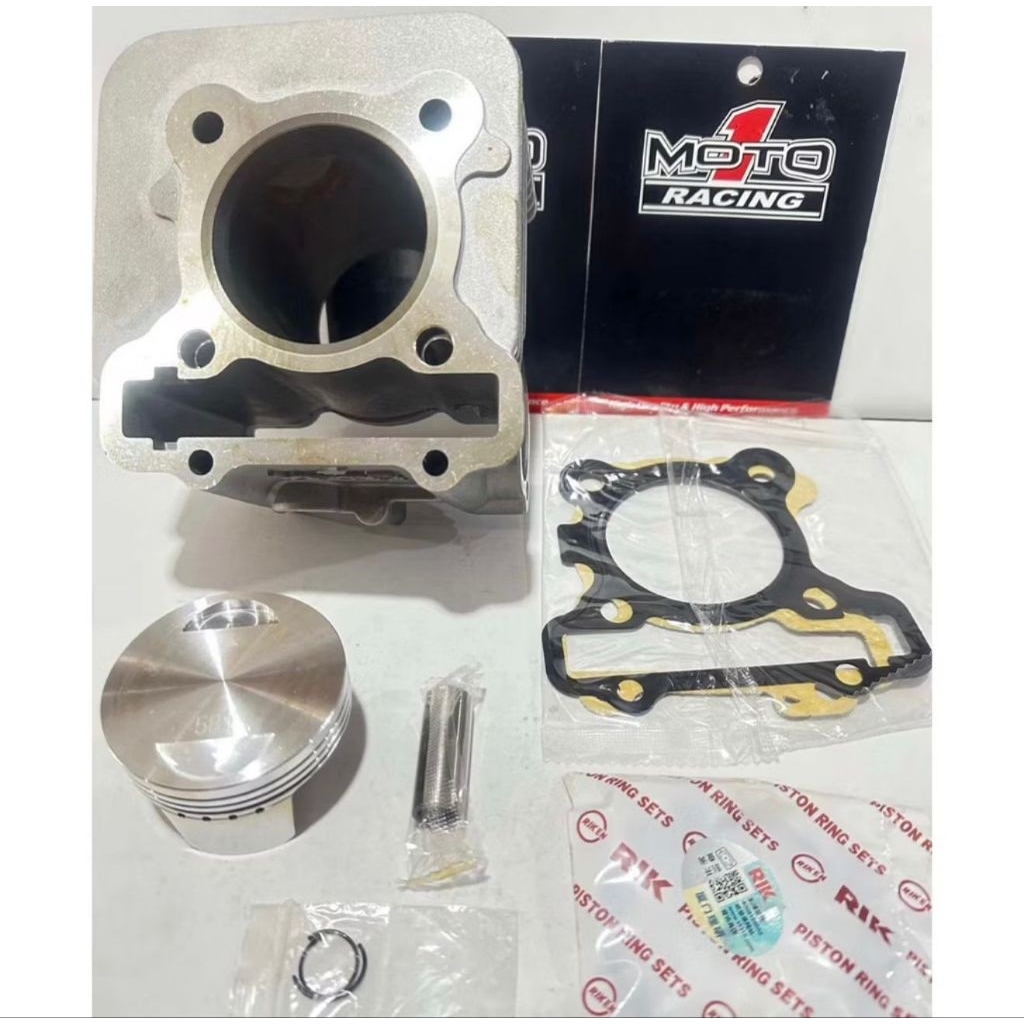 Boring mio m3 fino 125 mio gear 58,5mm cilinder block seher bore up moto 1 racing garansi 100% asli 