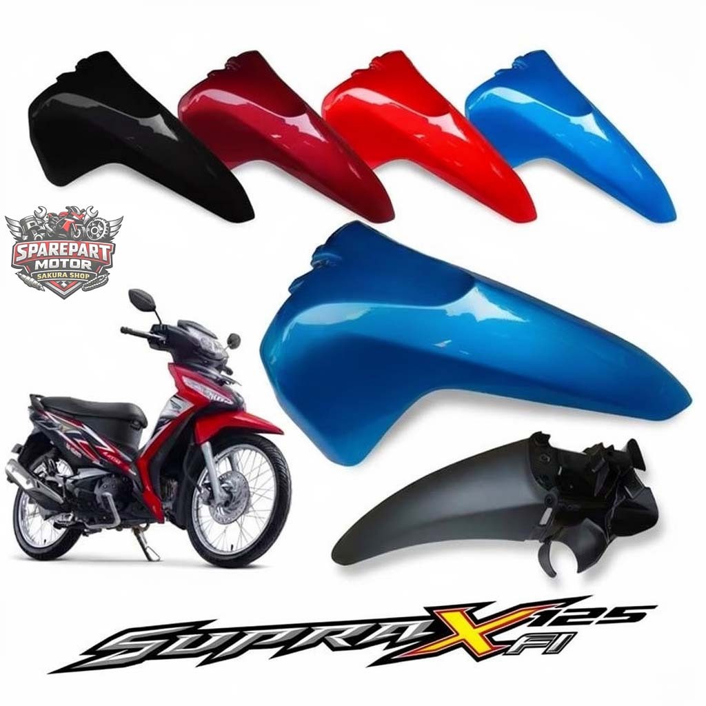 Spakbor Depan Supra X 125 Fi Slebor Depan Supra X 125 Fi Injeksi Warna Menarik