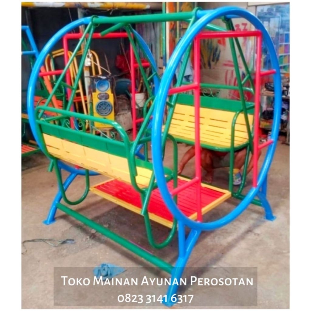 Ayunan Bulat - Ayunan Bangku - Ayunan Kursi - Bangku Taman Ayunan - Kursi Taman Ayunan - Ayunan Tera