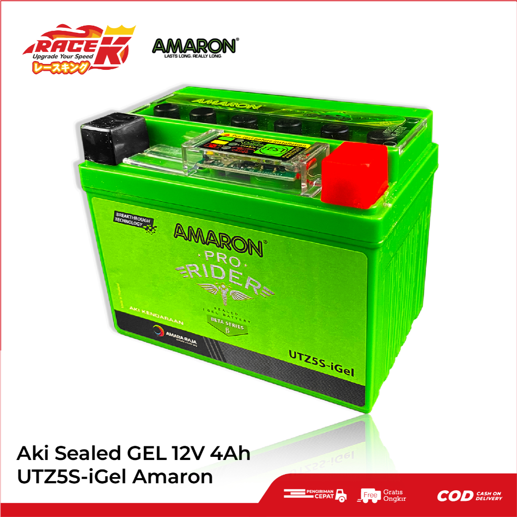 AMARON Aki Gel Accu Motor Yamaha Mio J M3 S Z Soul GT Fino FreeGo XRide Gear Aerox Xeon Vixion Byson