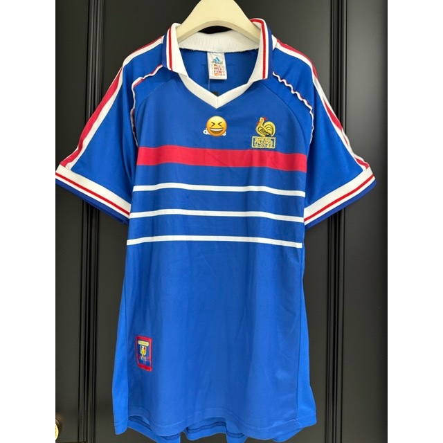 Jersey Bola Prancis France Home 1998 World Cup Retro Klasik Fans Version