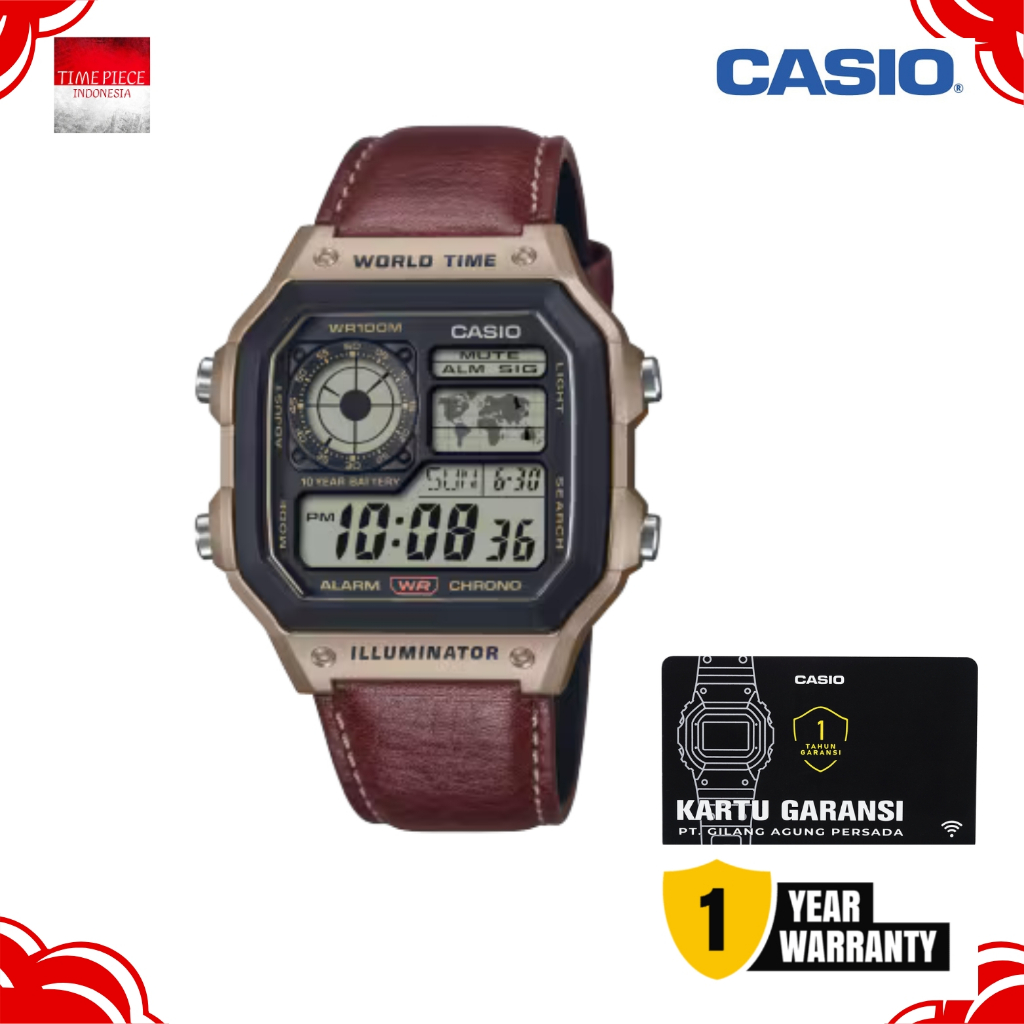 CASIO DIGITAL PRIA AE-1200WHL-5AVDF / CASIO AE-1200WHL-5AV ORIGINAL & GARANSI
