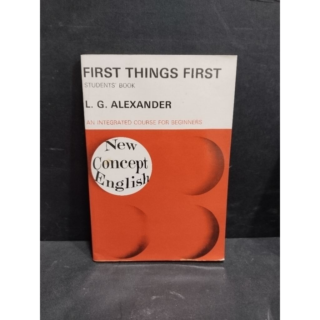 Buku original FIRST THINGS FIRST by L G Alexander