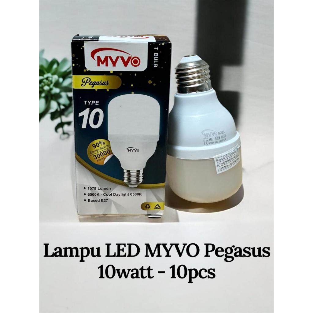 Myvo Pegasus T 10Watt Paket 10Pcs - Lampu Led Myvo Tipe 10 - Lampu Led Bohlam Myvo