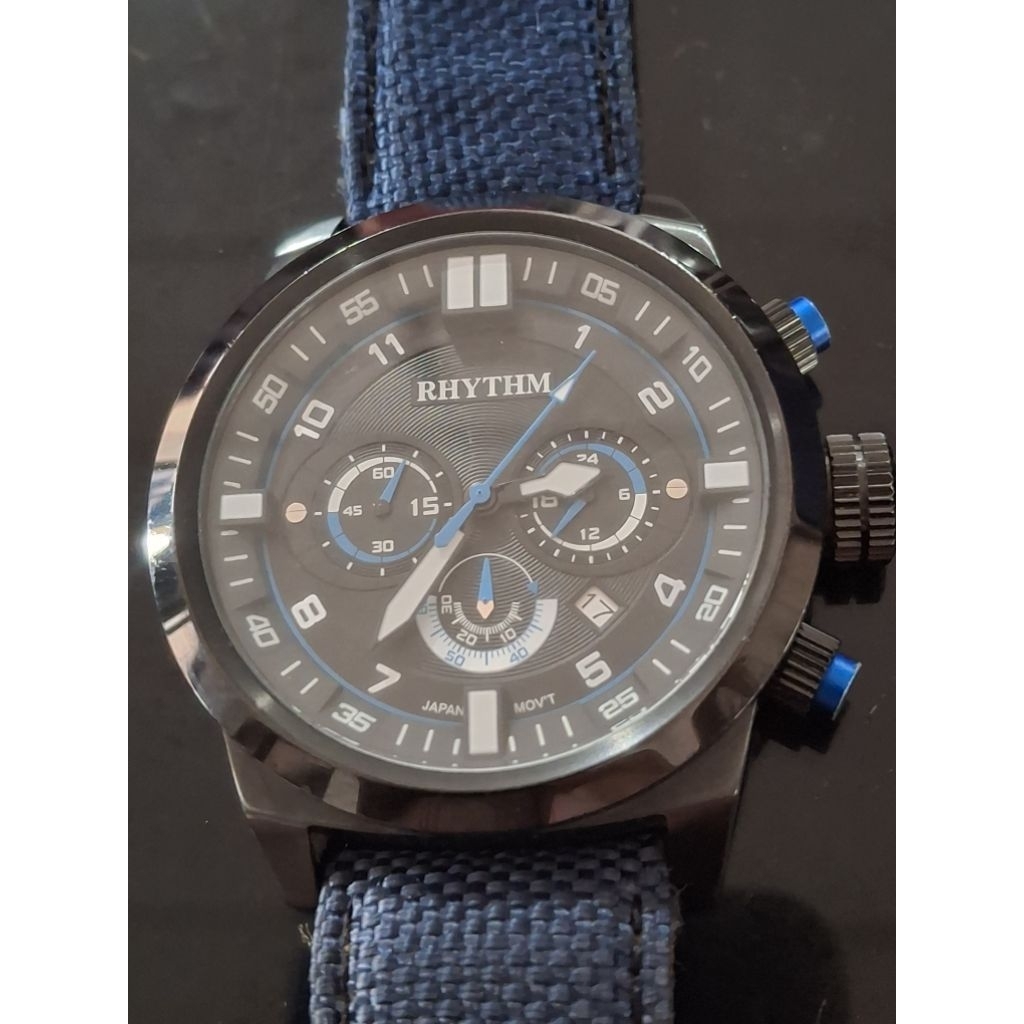 RHYTHM Jam Tangan Pria chrono second 1631