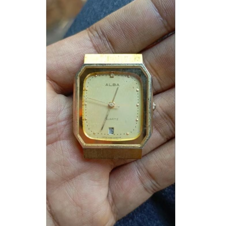 jam tangan alba tank wanita quart MATI BAHAN bekas