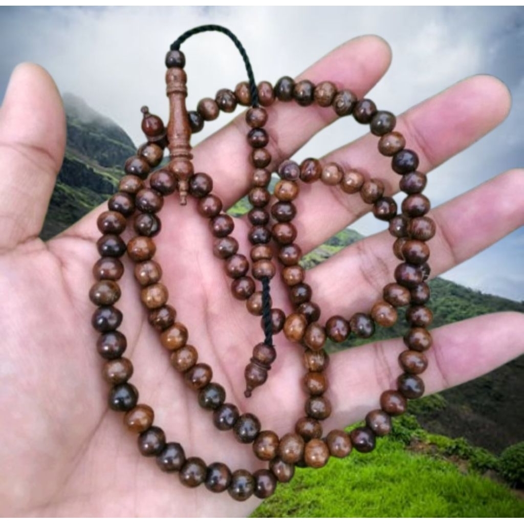 tasbih kayu gaharu asli wangi grade A 6mm dan 8mm tasbih kayu gaharu hitam kalimantan