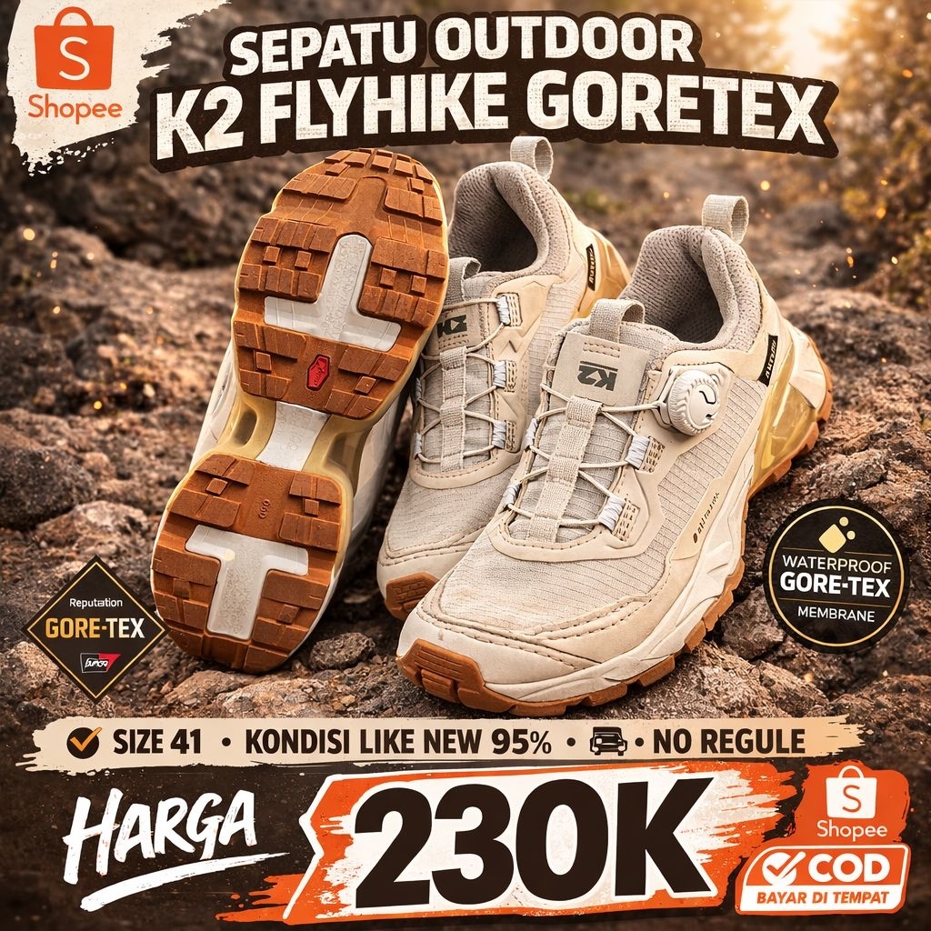 Sepatu Outdoor K2 original Boa system