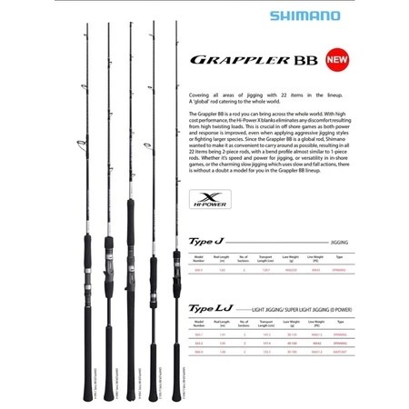 JORAN SHIMANO GLAPPER BB LJ / JIGGING - SPINNING / OVERHEAD - ORIGINAL