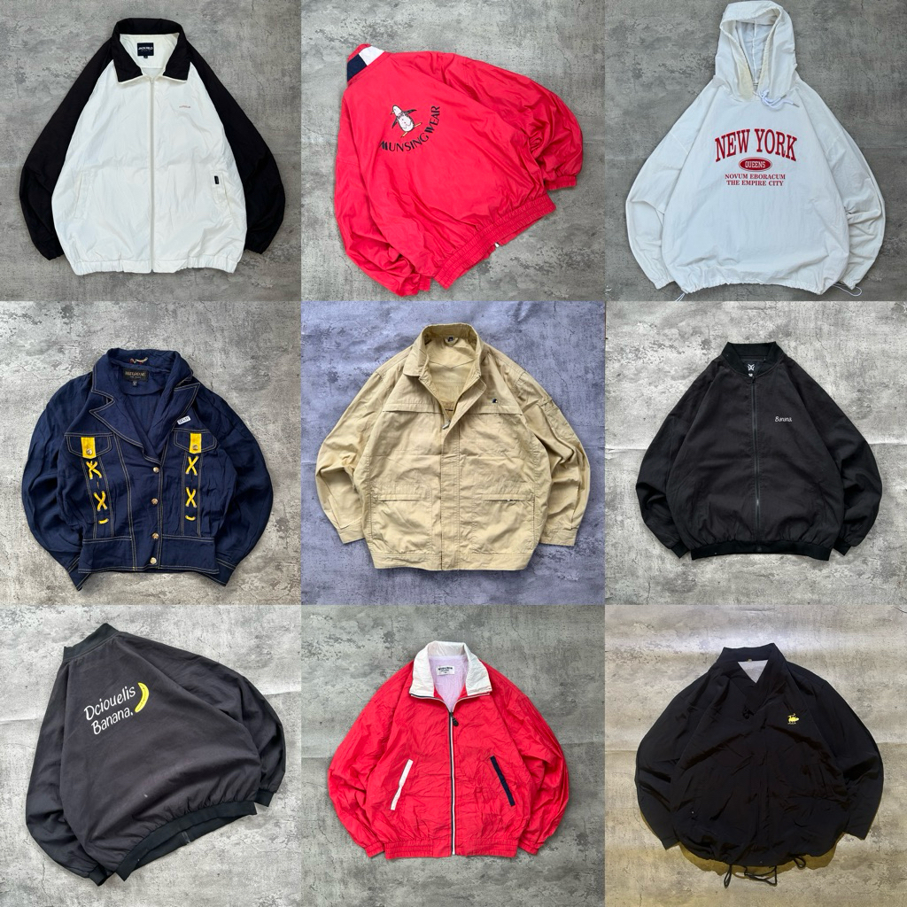 jaket corduroy, tractop, coach jacket 2nd (beli 2 dikirim 3)