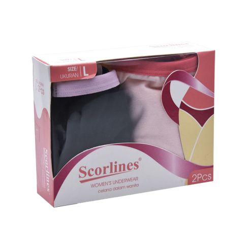 SCORLINES CELANA DALAM WANITA L 02PCS