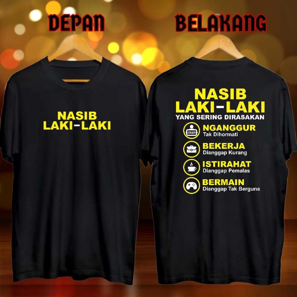 TERBARU-Baju Kaos Lengan Pendek Oblong Distro Dewasa Kata Kata Santai Tulisan Lucu Suami Istri