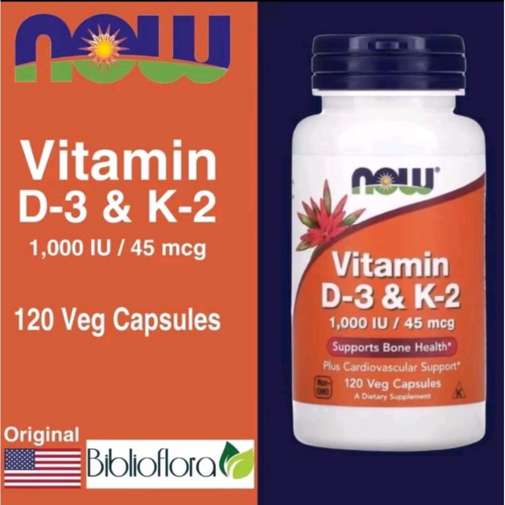 Vitamin d3 k2 1000 iu 120 veg capsules