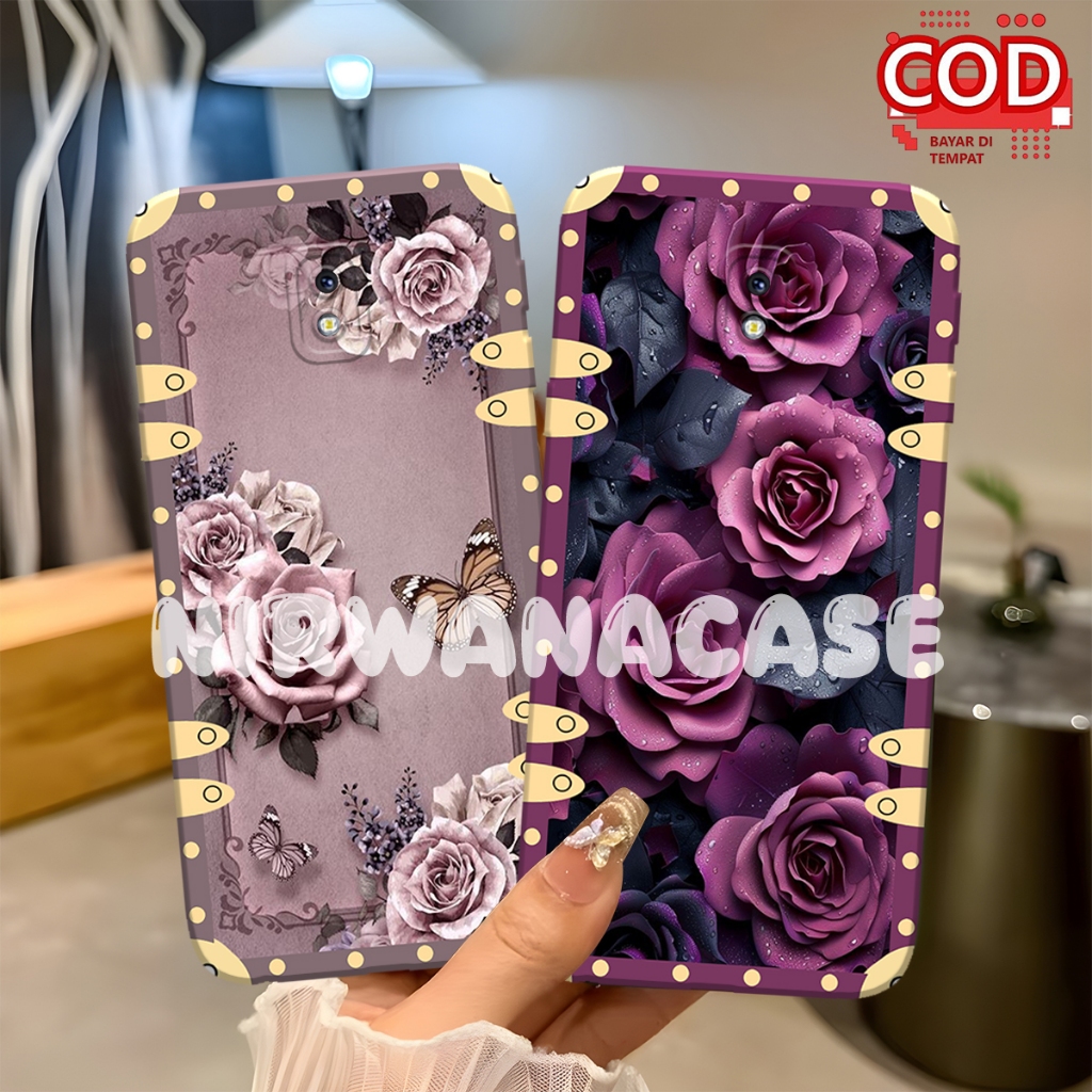 Cassing Hp Samsung J3 Pro - J2 Pro - J5 Pro - J7 Pro Motif Bunga Bingkai Sillikon Tpu Lentur Fashion