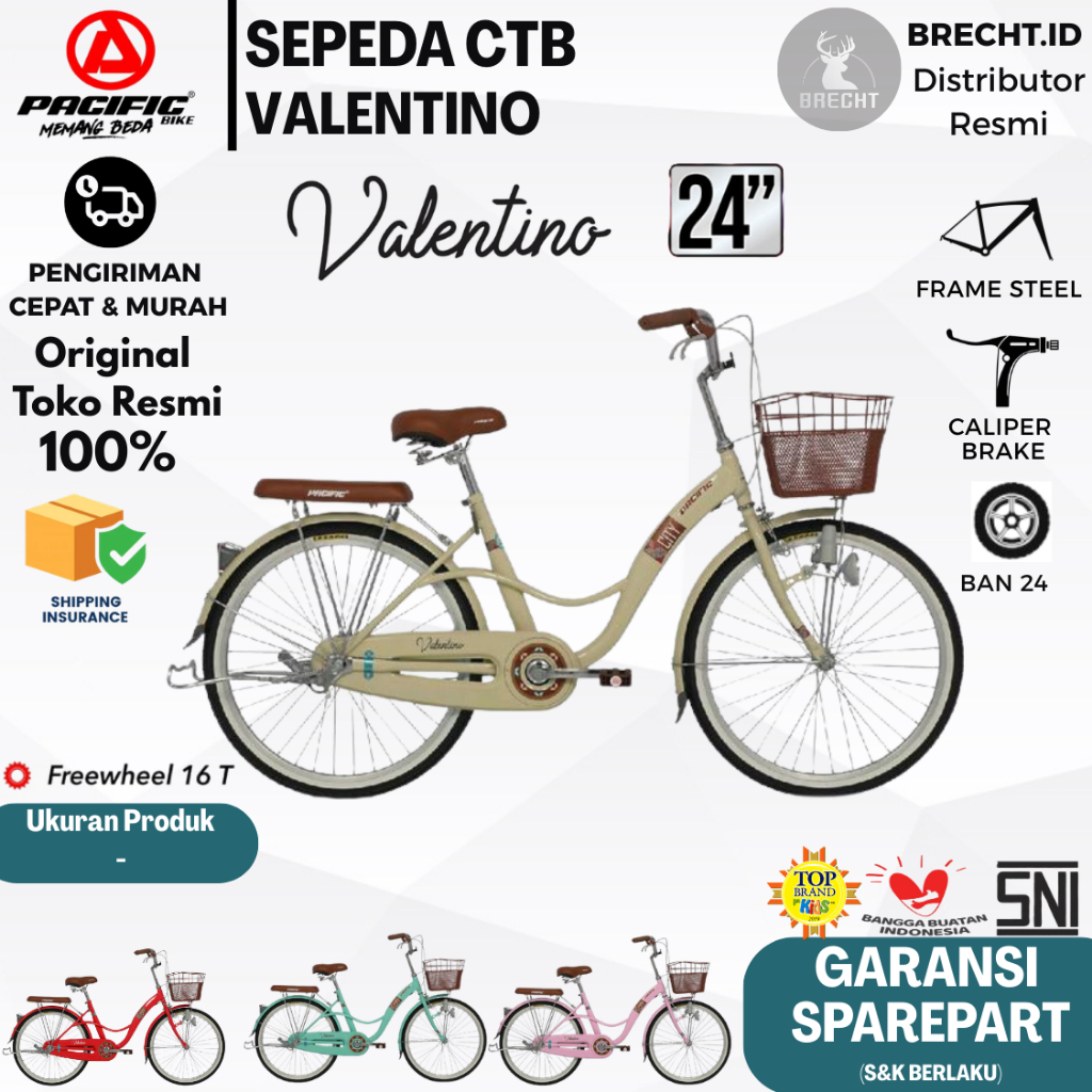 Sepeda Dewasa Mini CTB Pacific Valentino 20 24 26 Inch EXOTIC Bike