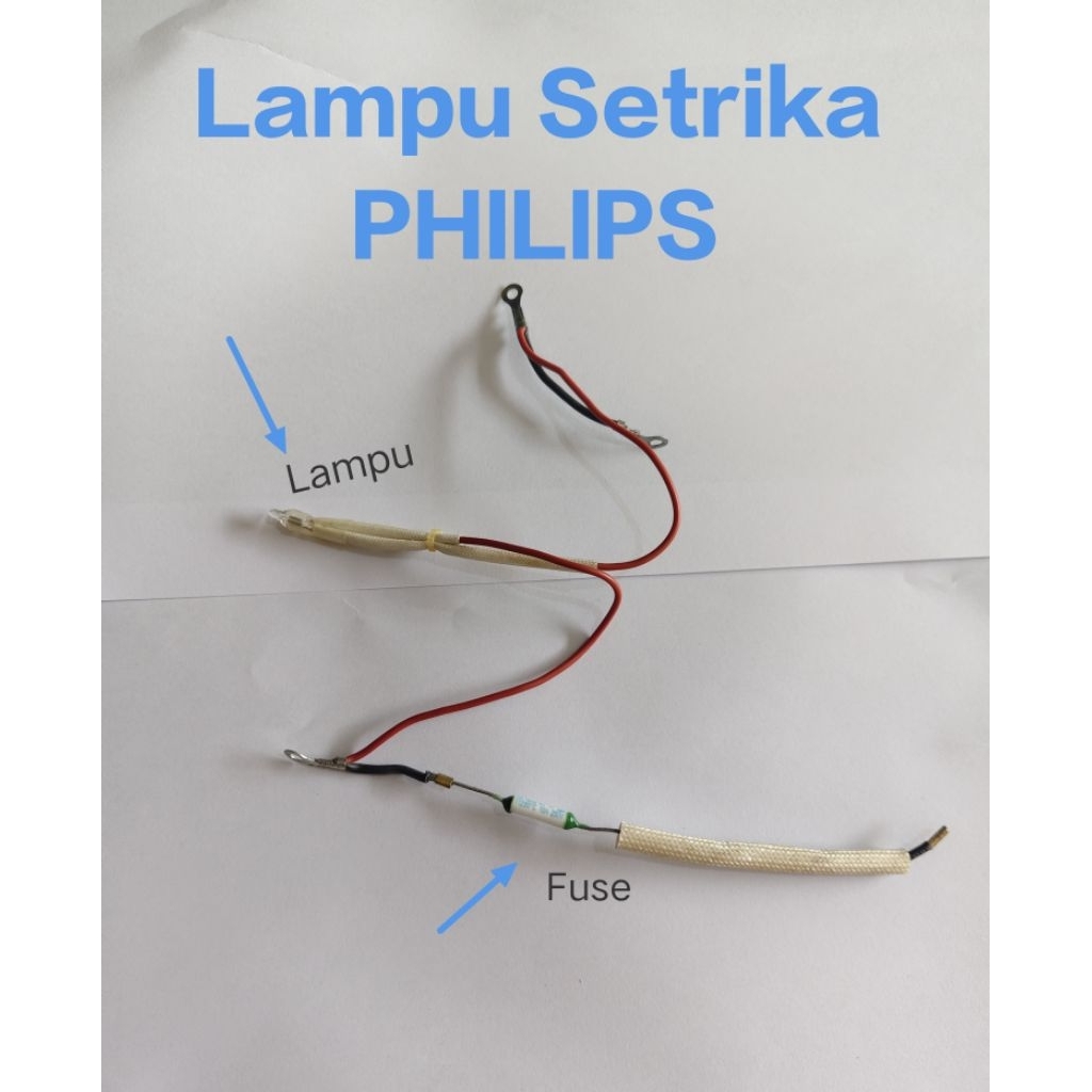 LAMPU SETRIKA PHILIPS SATU SET LAMPU DAN FUSE
