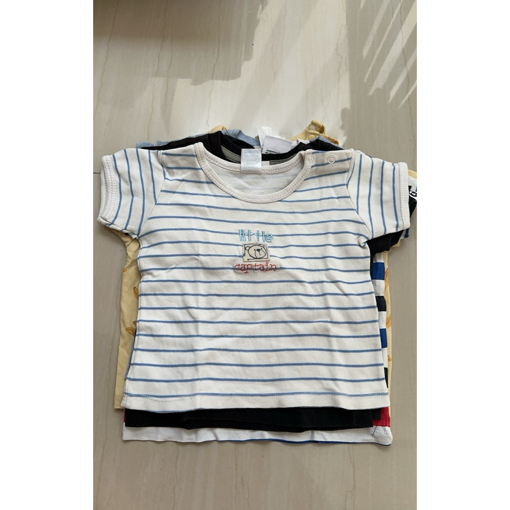 PRELOVED tshirt kaos anak laki laki pisang/mobil/garis/metalica/ape/bear