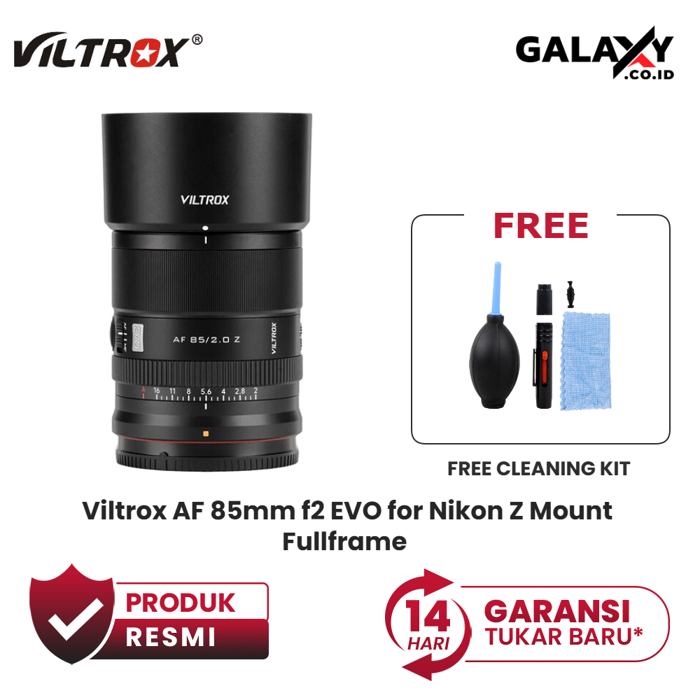 Viltrox AF 85mm f2 EVO for Nikon Z Mount Fullframe Lens Viltrox 85 mm f/2 Garansi Resmi